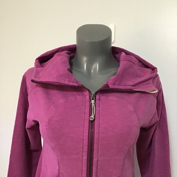 Lululemon On The Daily Hoodie Heathered Marled Ultra Violet Size 2 - Picture 2 of 14